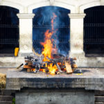 Cremation ghat and ceremony in Nepal
